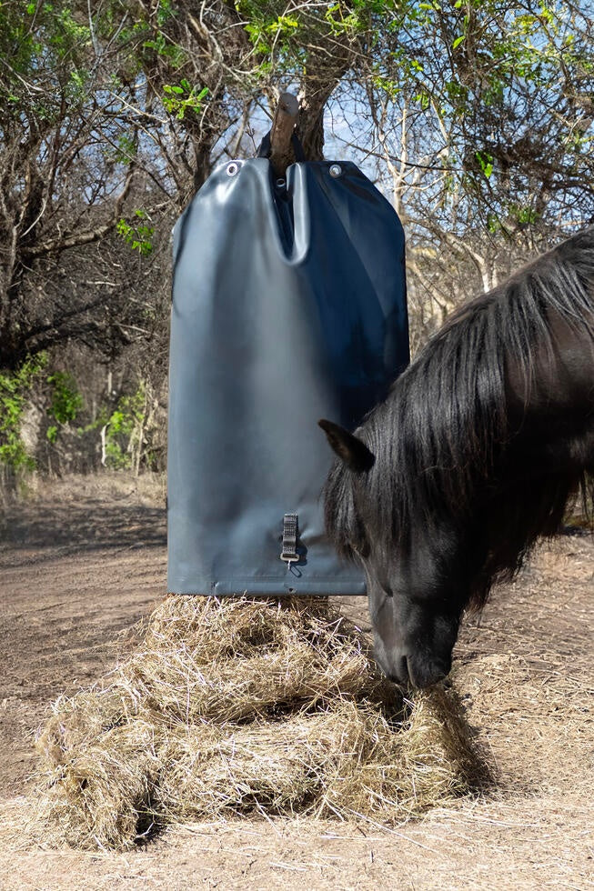 Automatic Horse Hay Feeder with 24-Hour Scheduled Feeding System