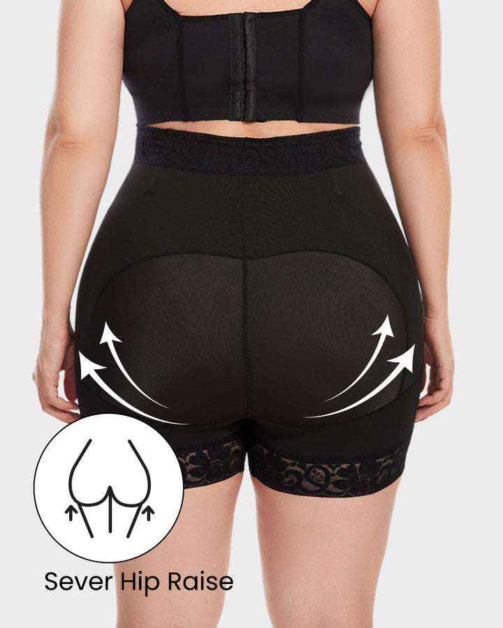 Boned Sculpt High Waist Shorts