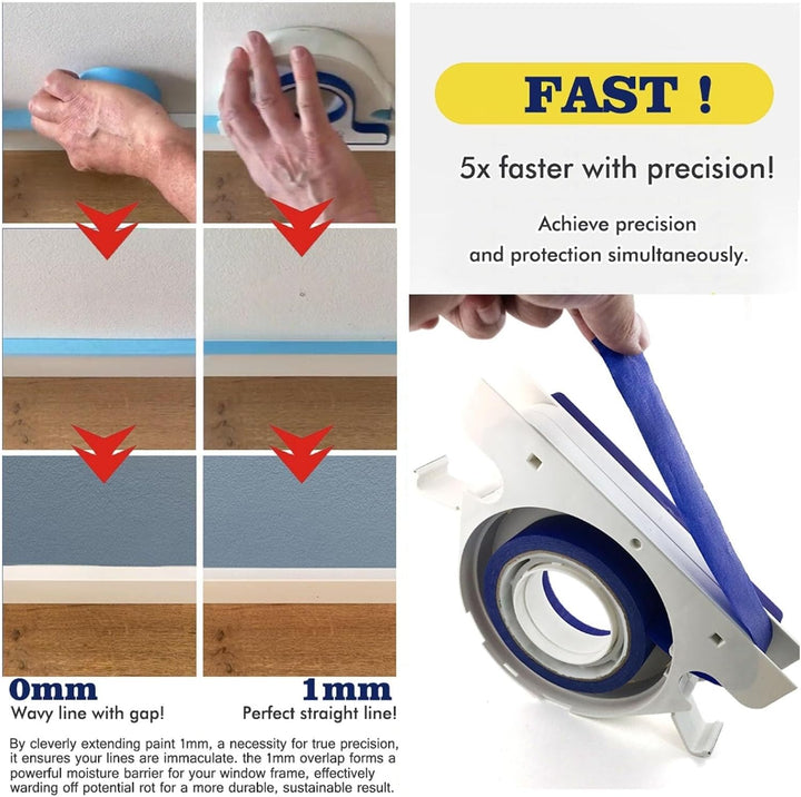 Painters Tape Applicator, Masking Paint Tape Applicator Set For Painting Trim, Wall And Floor Painting